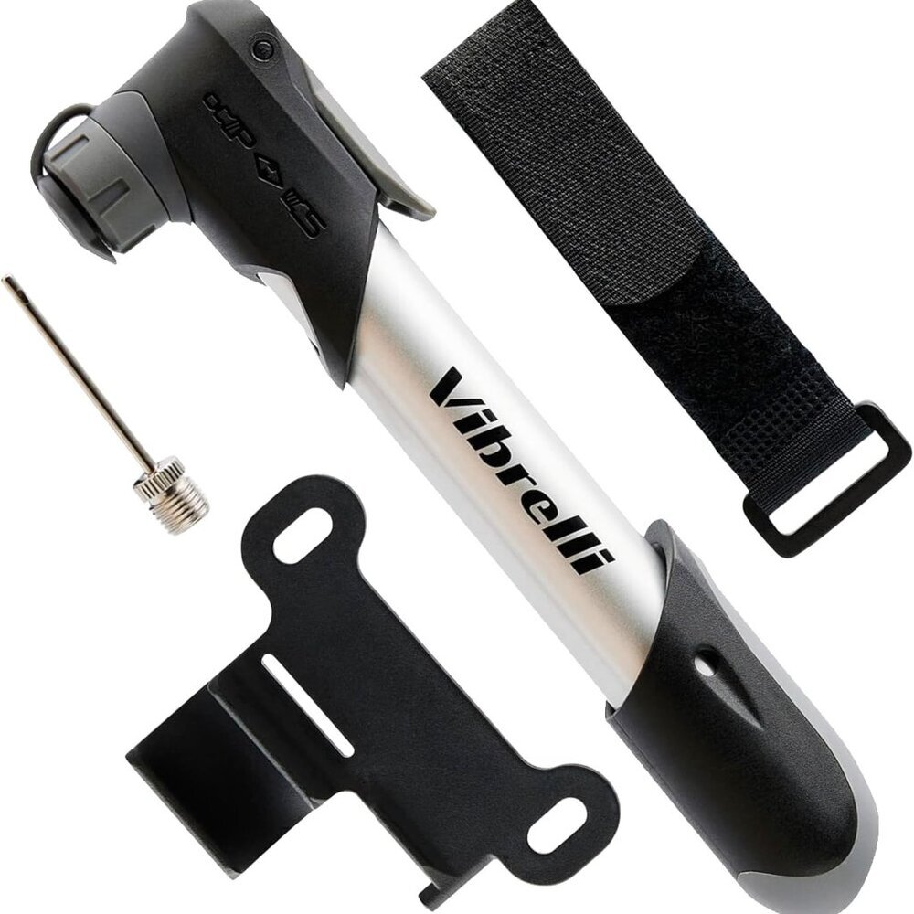 Mini Bike Pump - Presta & Schrader Bicycle Pump - 120 PSI Tire Pump for Road & M
